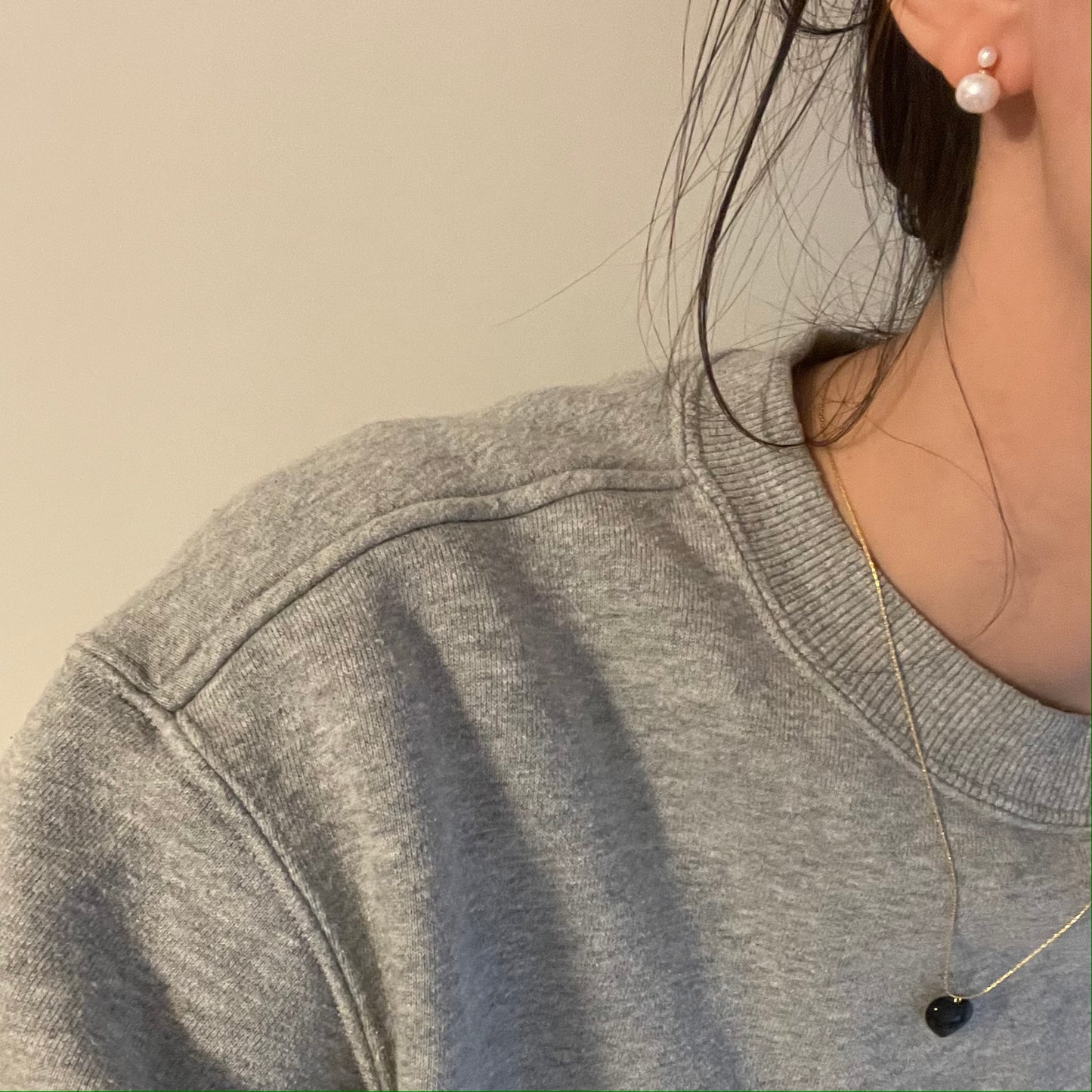 two pearls earrings