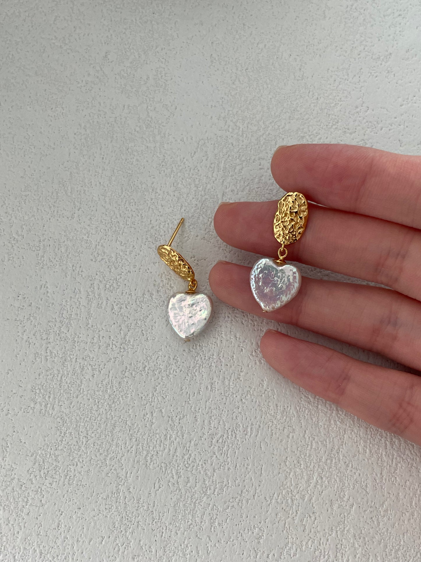 vintage heart earrings