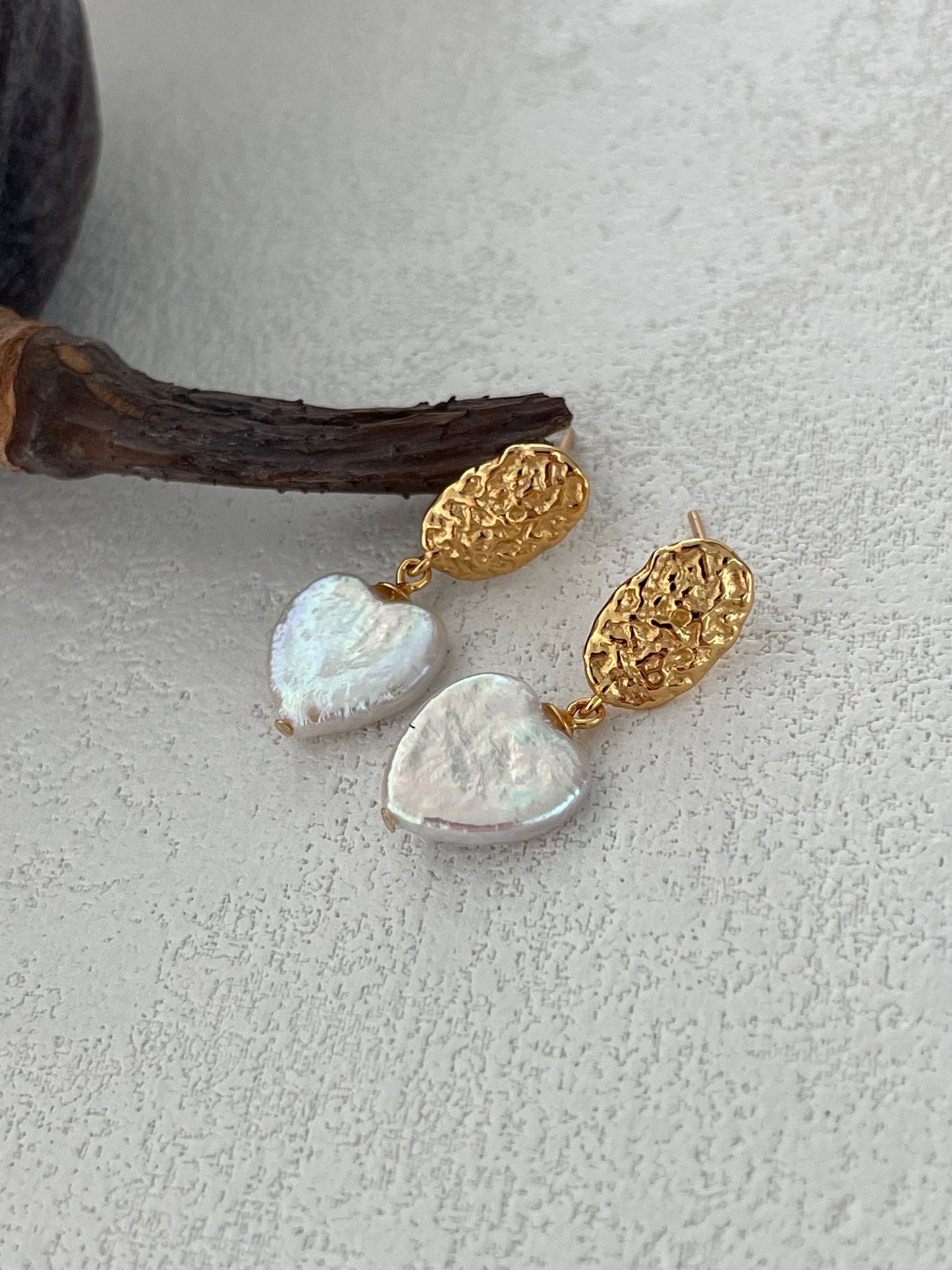 vintage heart earrings