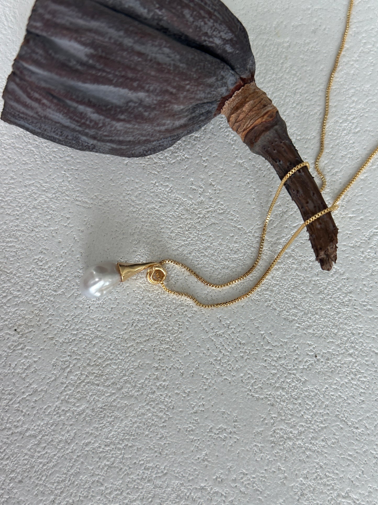 baroque moustache necklace
